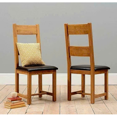 ChunKy Oak : Bàn Ăn 1m6 + 8 Ghế ( 2 Nan - Mặt Nệm )
